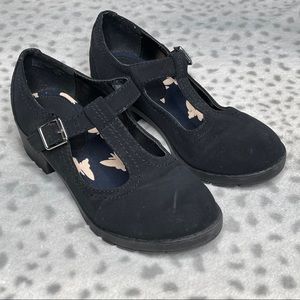 Soda Mary Jane Chunky Heel Faux Suede 1990’s